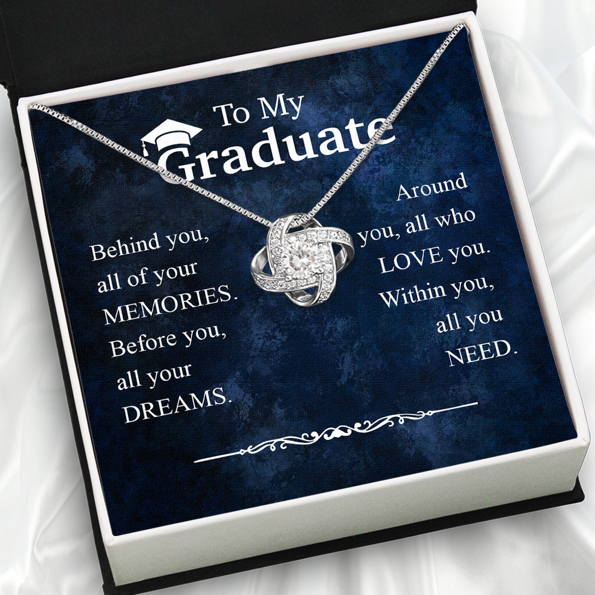 Graduation Day Personalized Message Card Necklace