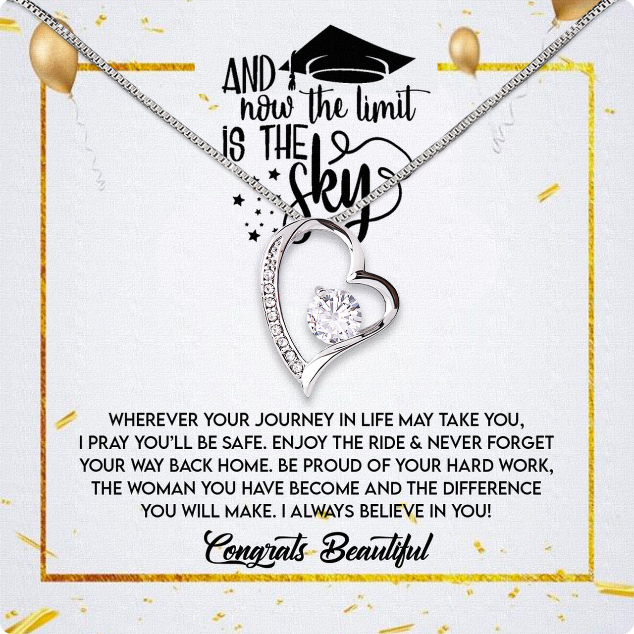 Graduation Day Personalized Message Card Necklace