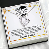 Graduation Day Personalized Message Card Necklace