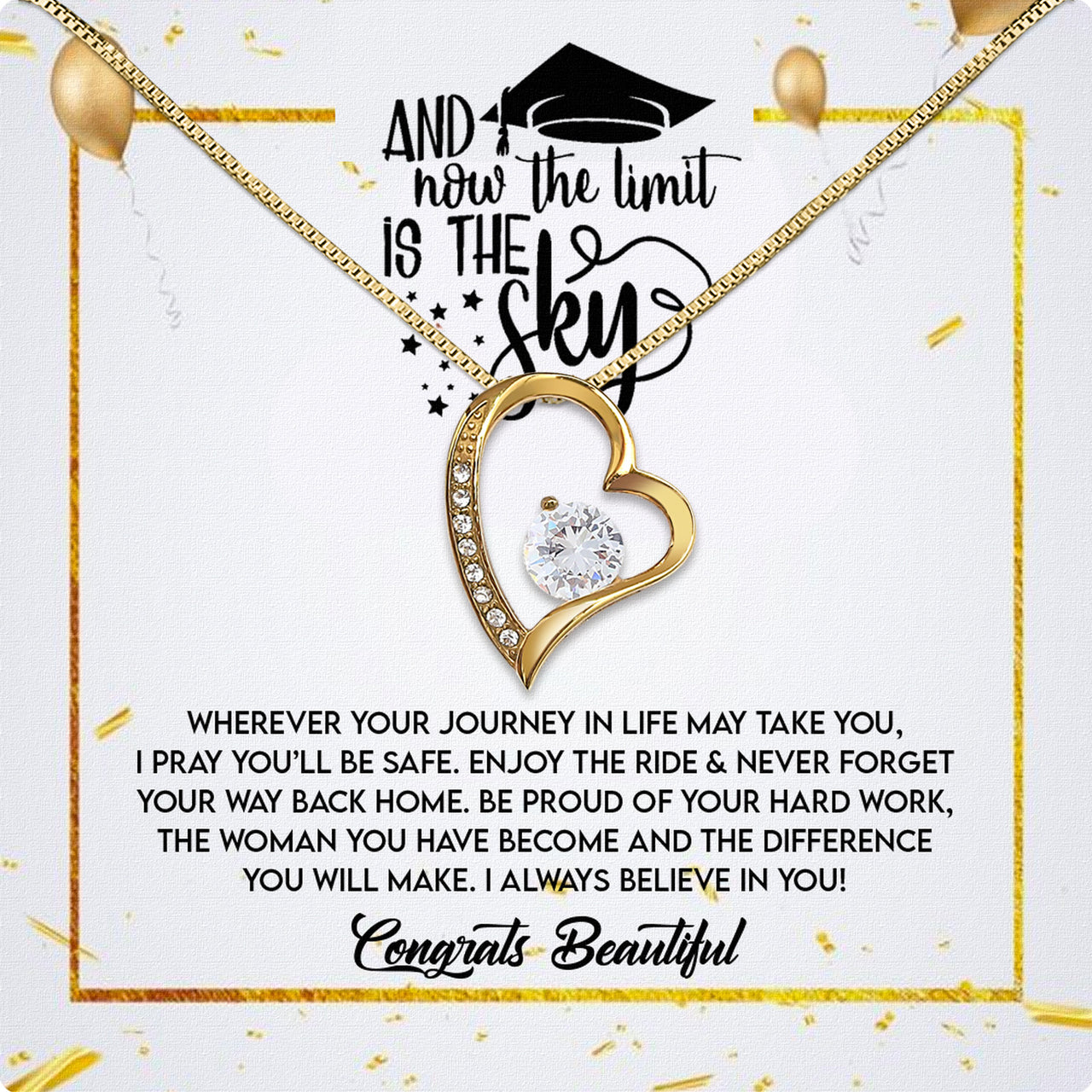 Graduation Day Personalized Message Card Necklace