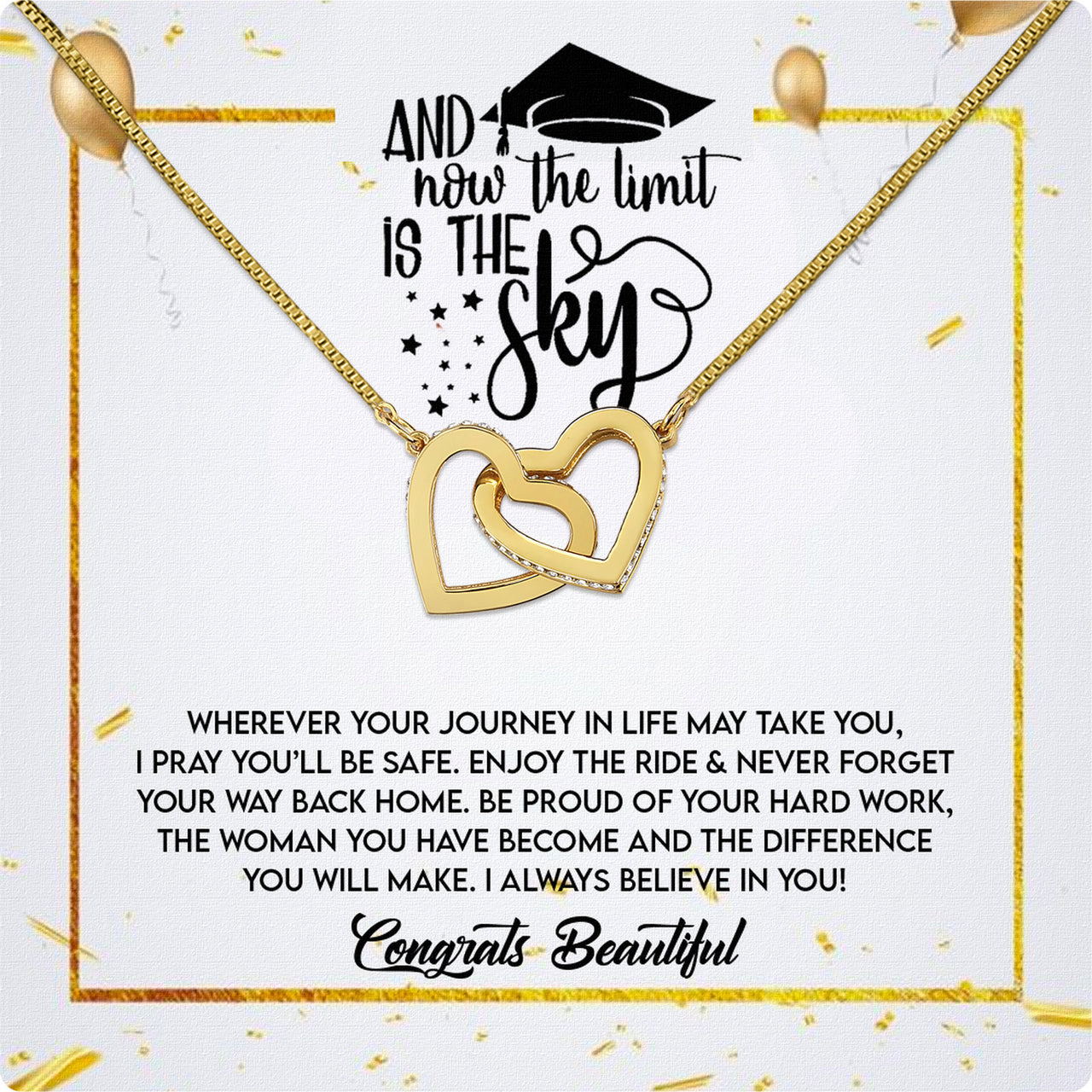 Graduation Day Personalized Message Card Necklace