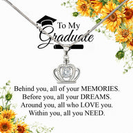 Graduation Day Personalized Message Card Necklace