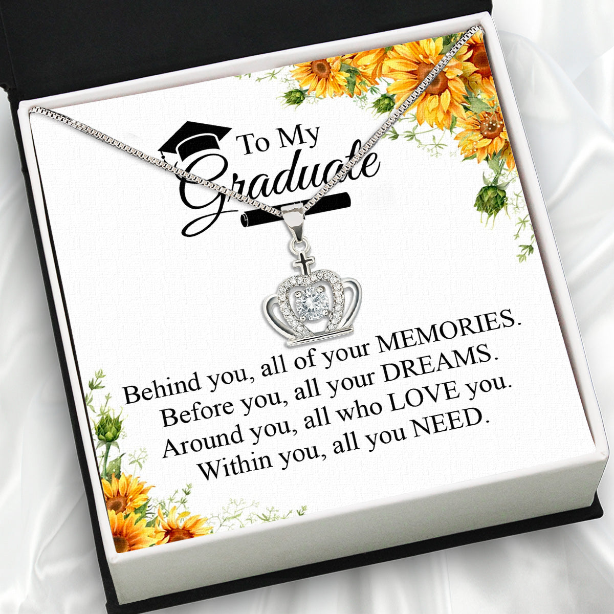 Graduation Day Personalized Message Card Necklace