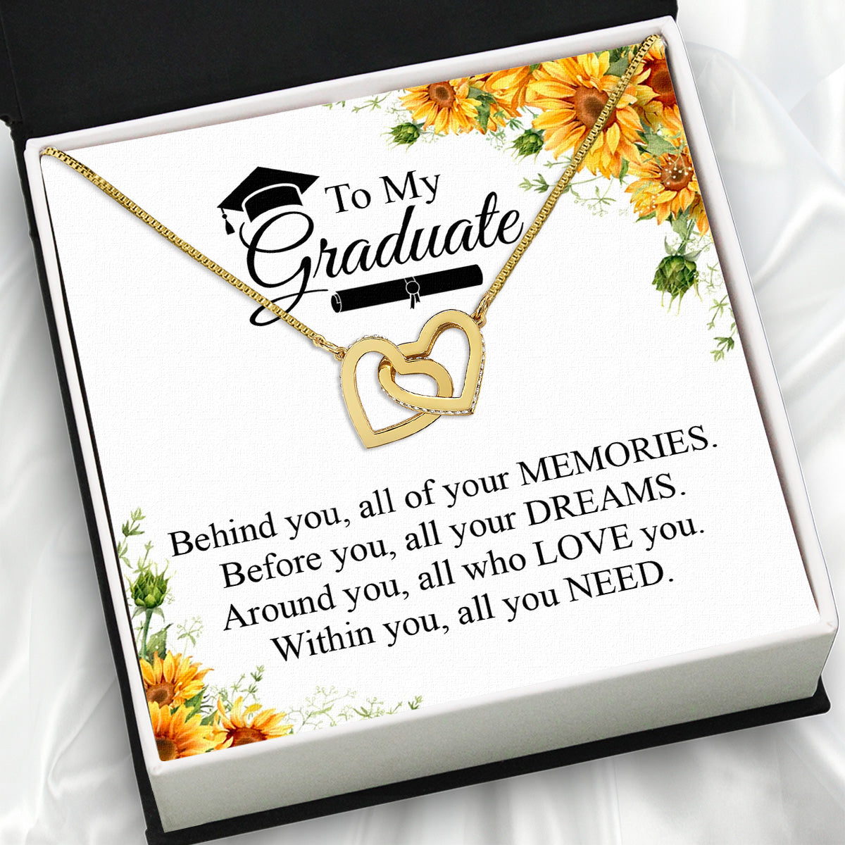 Graduation Day Personalized Message Card Necklace