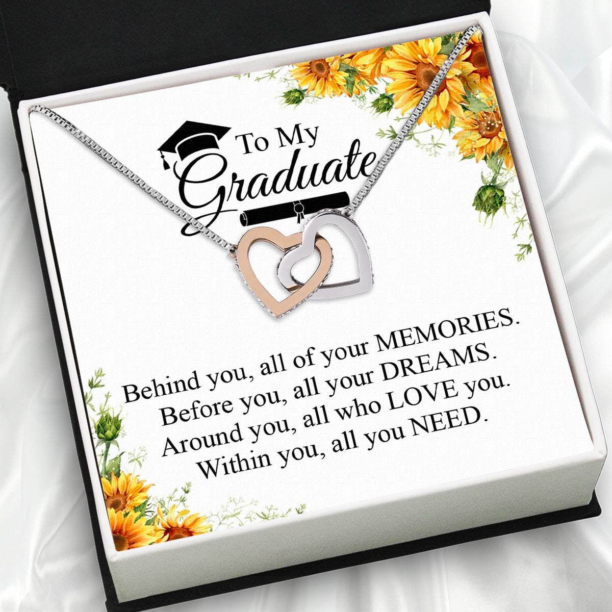 Graduation Day Personalized Message Card Necklace