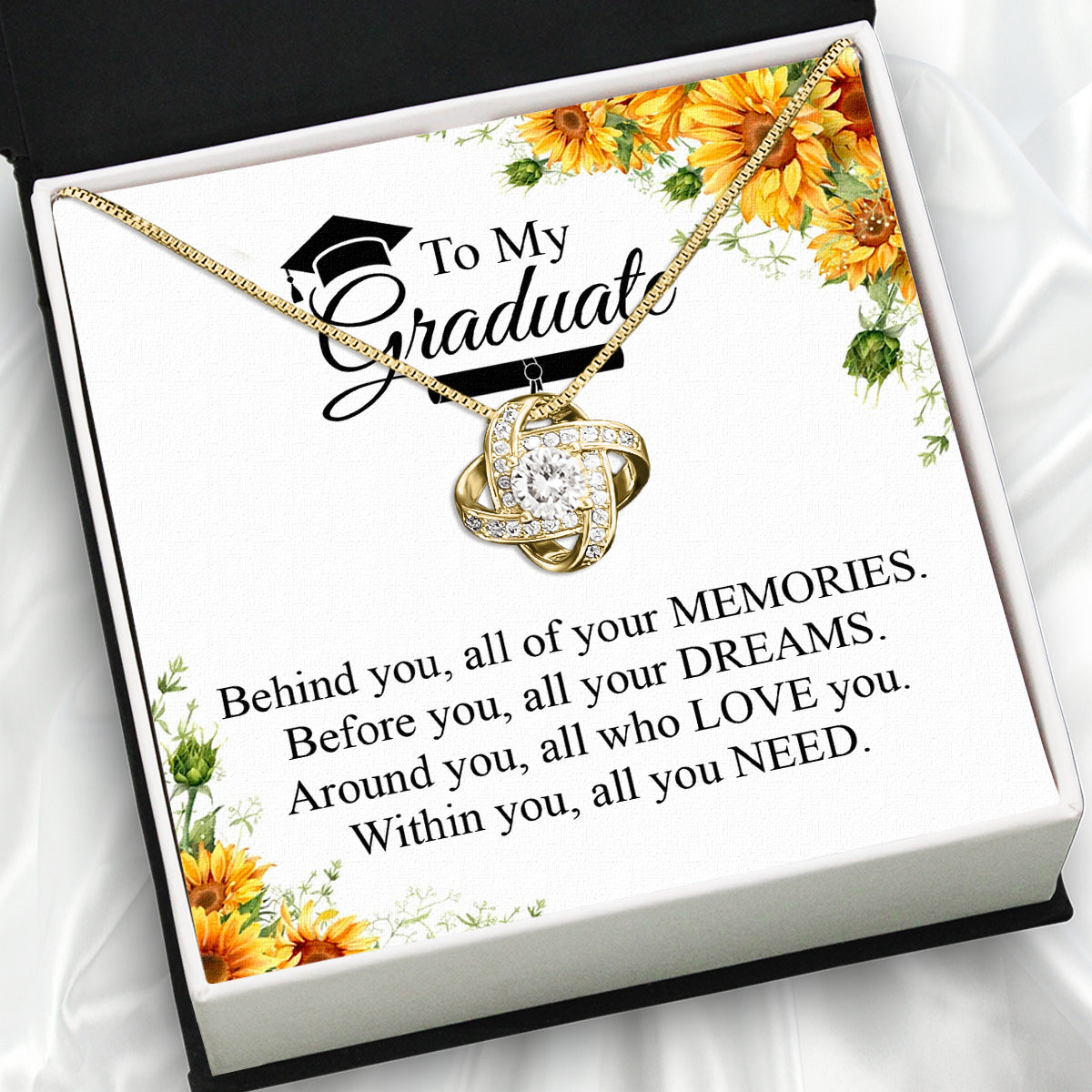 Graduation Day Personalized Message Card Necklace