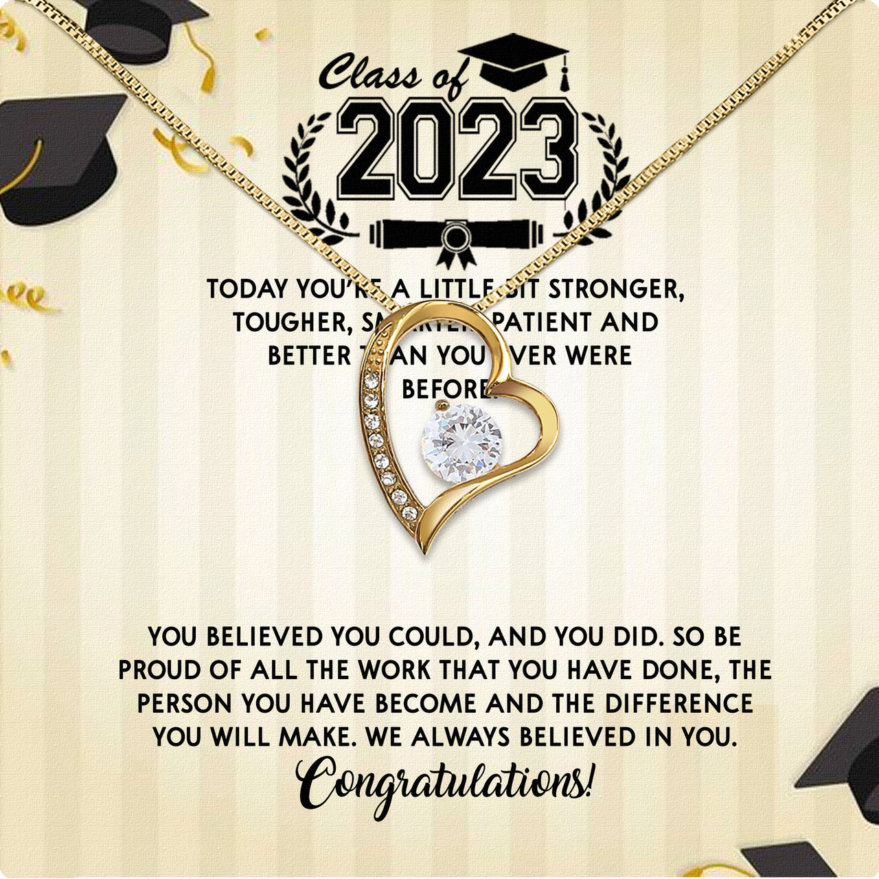 Graduation Day Personalized Message Card Necklace