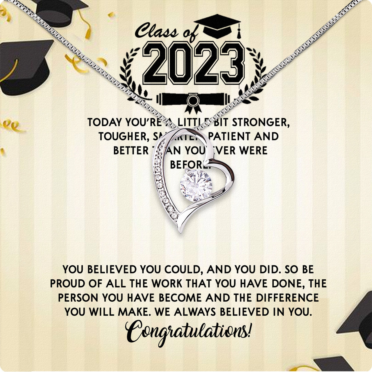 Graduation Day Personalized Message Card Necklace