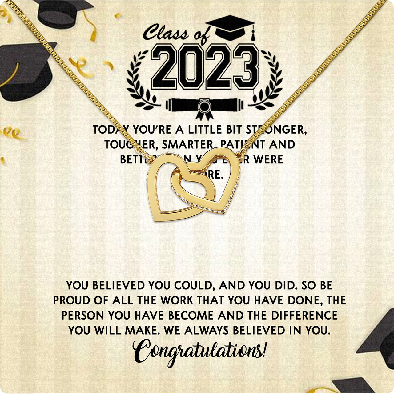 Graduation Day Personalized Message Card Necklace