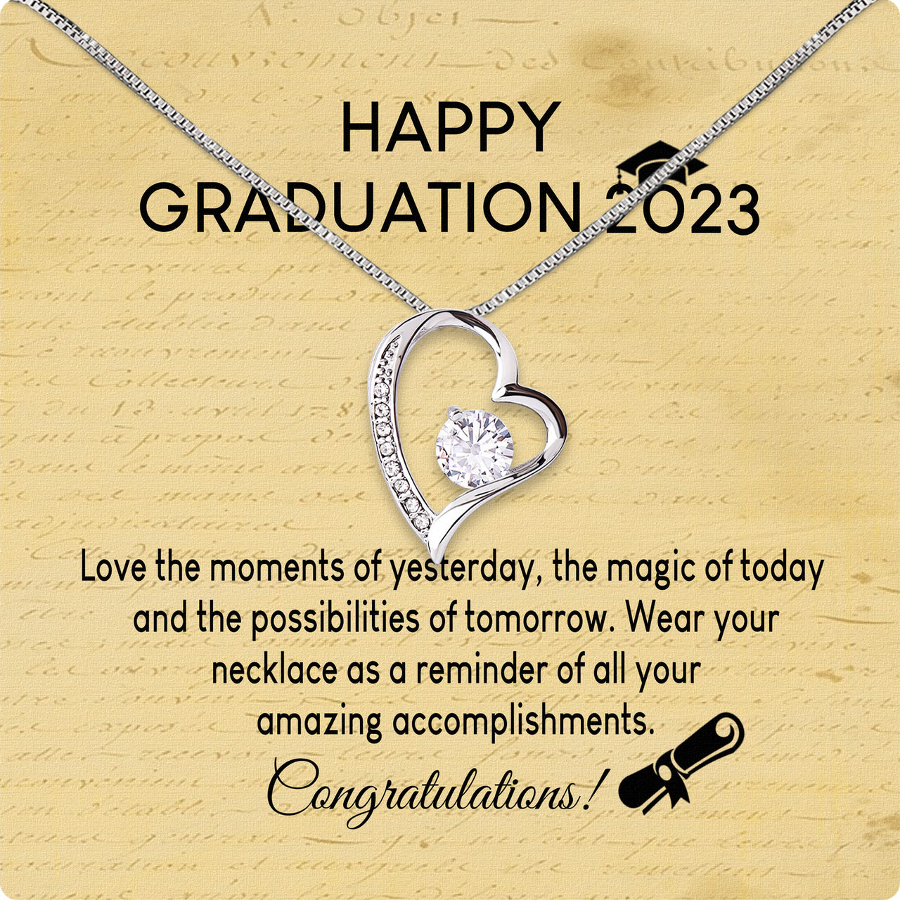 Graduation Day Personalized Message Card Necklace