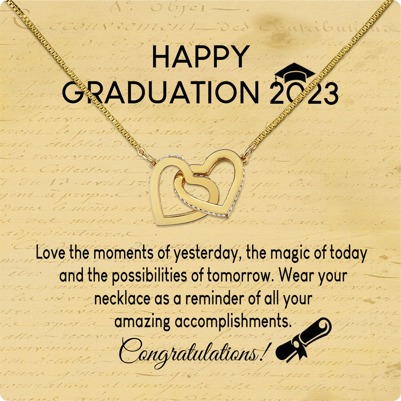 Graduation Day Personalized Message Card Necklace