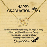 Graduation Day Personalized Message Card Necklace