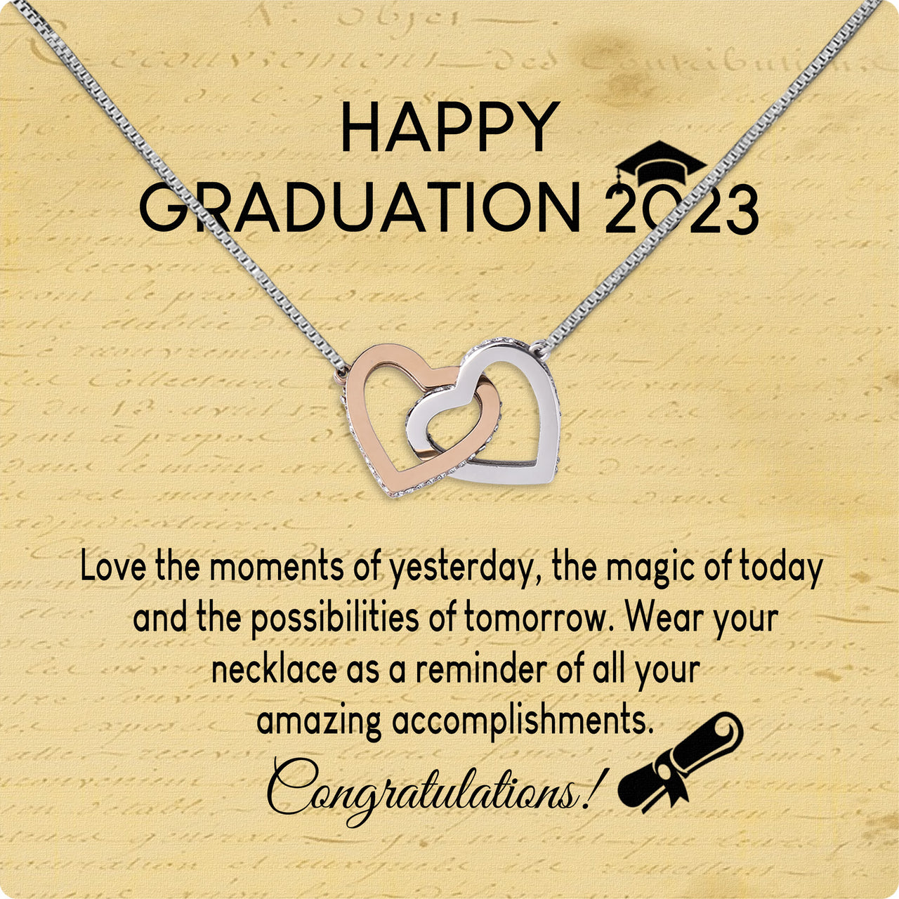 Graduation Day Personalized Message Card Necklace