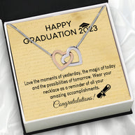 Graduation Day Personalized Message Card Necklace