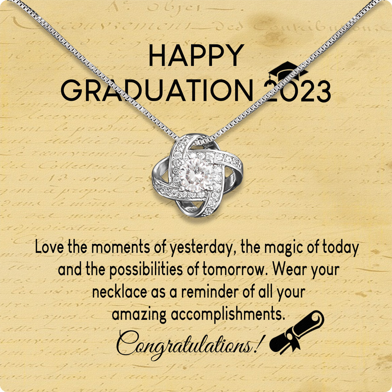 Graduation Day Personalized Message Card Necklace