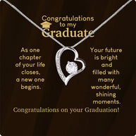 Graduation Day Personalized Message Card Necklace