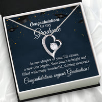 Thumbnail for Graduation Day Personalized Message Card Necklace