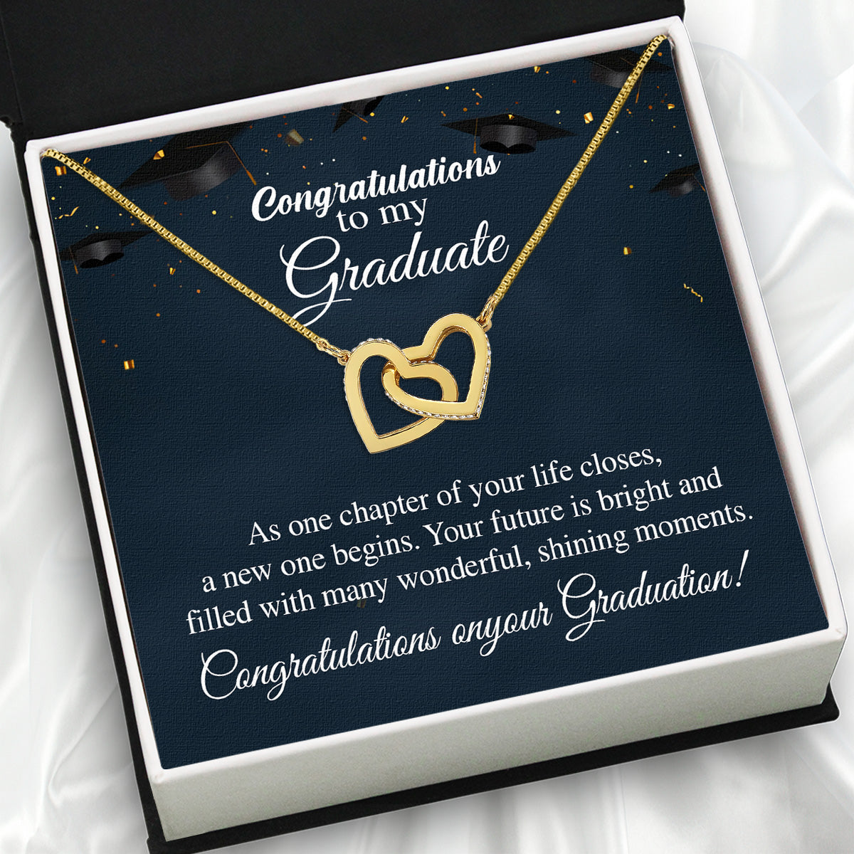 Graduation Day Personalized Message Card Necklace