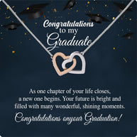 Graduation Day Personalized Message Card Necklace