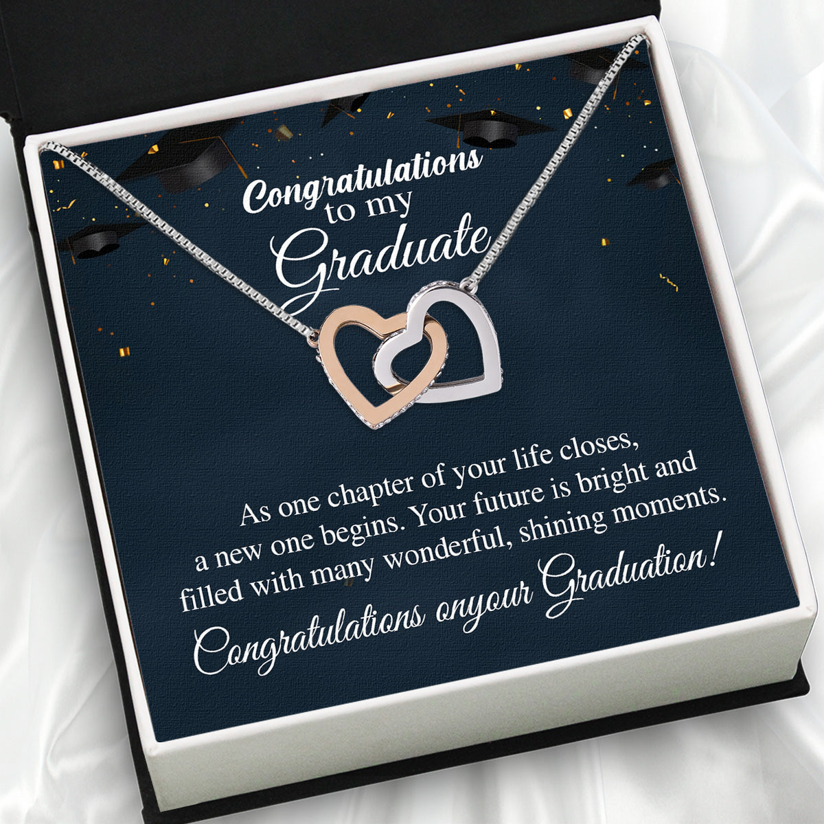 Graduation Day Personalized Message Card Necklace