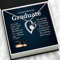 Thumbnail for Graduation Day Personalized Message Card Necklace