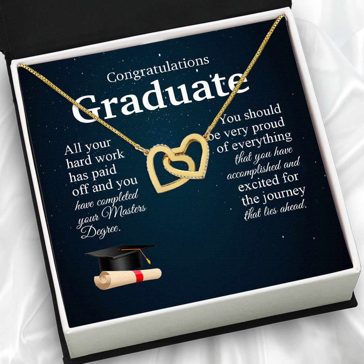 Graduation Day Personalized Message Card Necklace