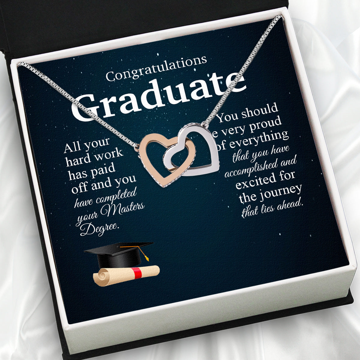 Graduation Day Personalized Message Card Necklace