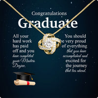 Thumbnail for Graduation Day Personalized Message Card Necklace