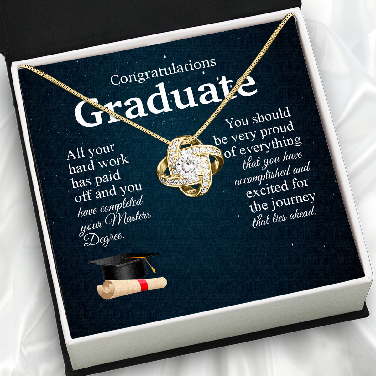 Graduation Day Personalized Message Card Necklace