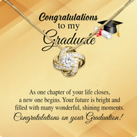 Thumbnail for Graduation Day Personalized Message Card Necklace