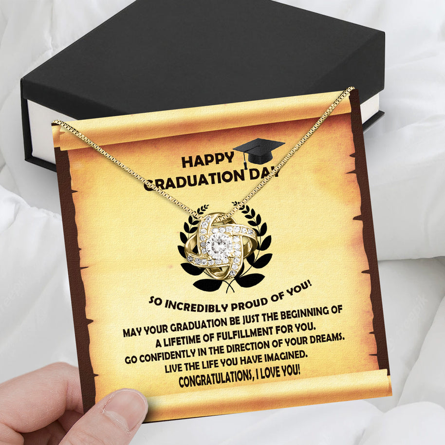 Graduation Day Personalized Message Card Necklace