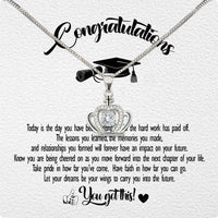 Thumbnail for Graduation Day Personalized Message Card Necklace