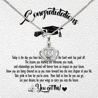 Graduation Day Personalized Message Card Necklace