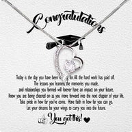 Graduation Day Personalized Message Card Necklace