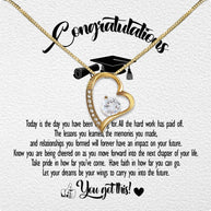 Graduation Day Personalized Message Card Necklace