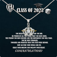 Graduation Day Personalized Message Card Necklace