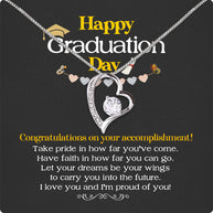 Graduation Day Personalized Message Card Necklace