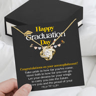 Graduation Day Personalized Message Card Necklace