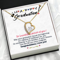 Thumbnail for Graduation Day Personalized Message Card Necklace