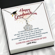 Graduation Day Personalized Message Card Necklace
