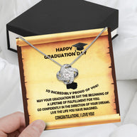 Graduation Day Personalized Message Card Necklace