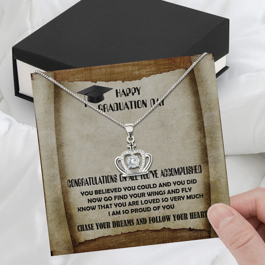 Graduation Day Personalized Message Card Necklace