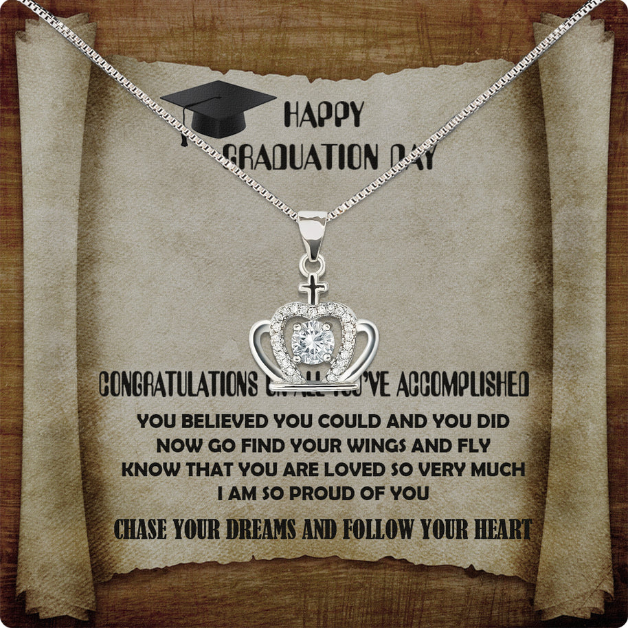 Graduation Day Personalized Message Card Necklace