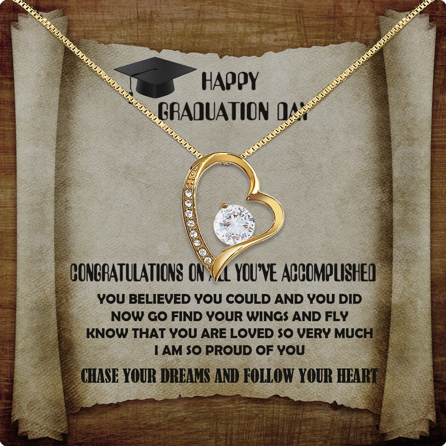 Graduation Day Personalized Message Card Necklace