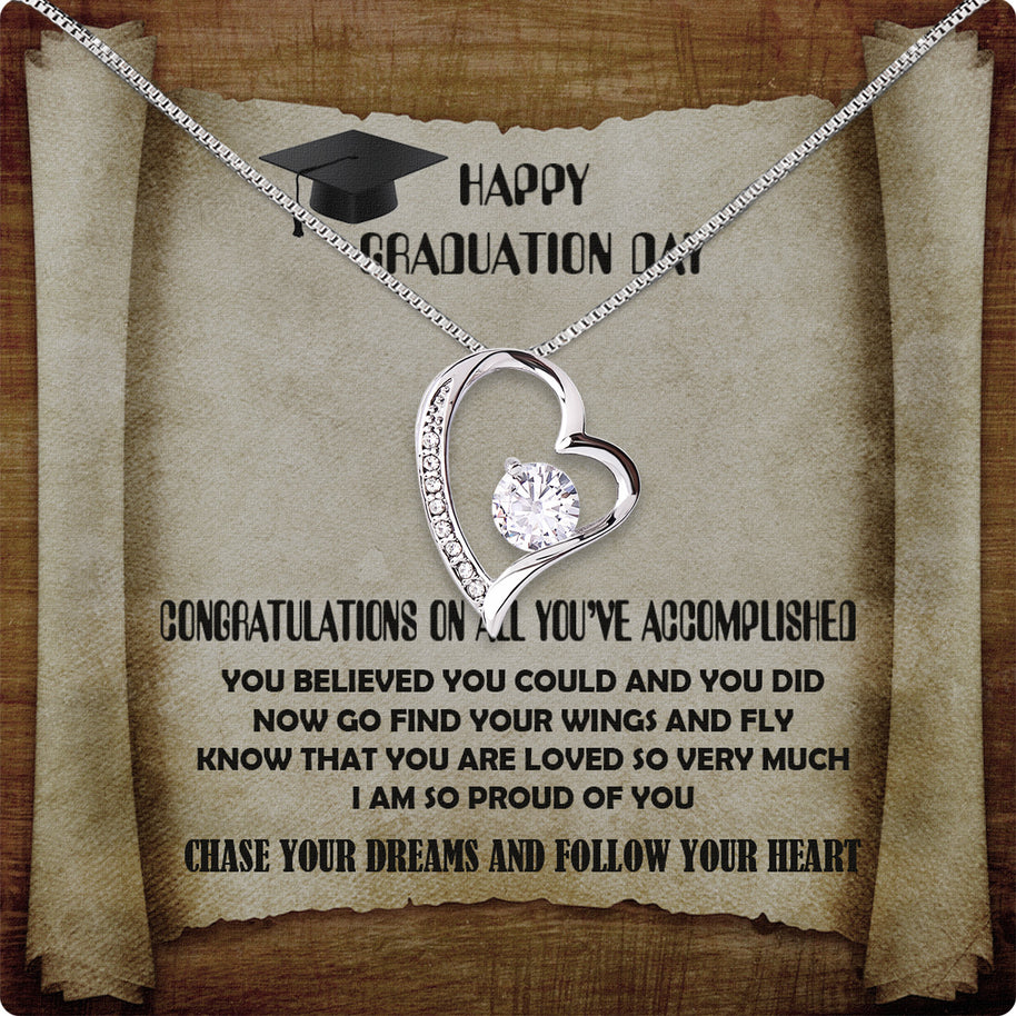 Graduation Day Personalized Message Card Necklace