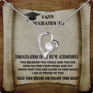 Graduation Day Personalized Message Card Necklace