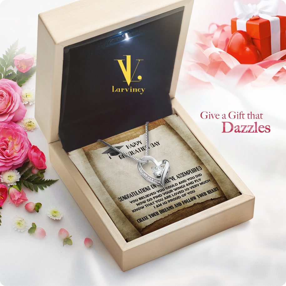 Graduation Day Personalized Message Card Necklace
