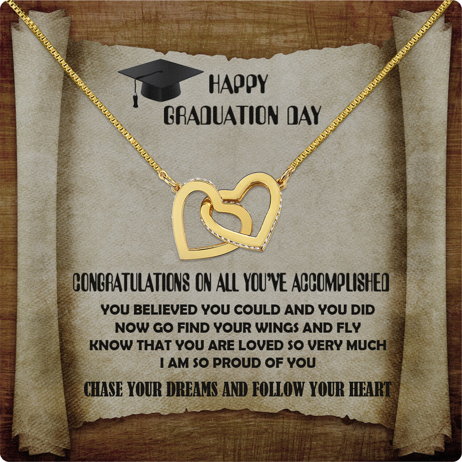 Graduation Day Personalized Message Card Necklace