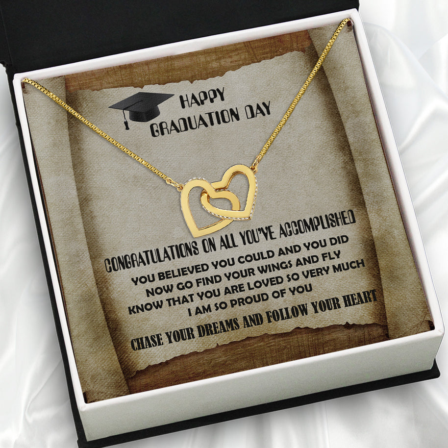 Graduation Day Personalized Message Card Necklace