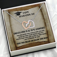 Graduation Day Personalized Message Card Necklace